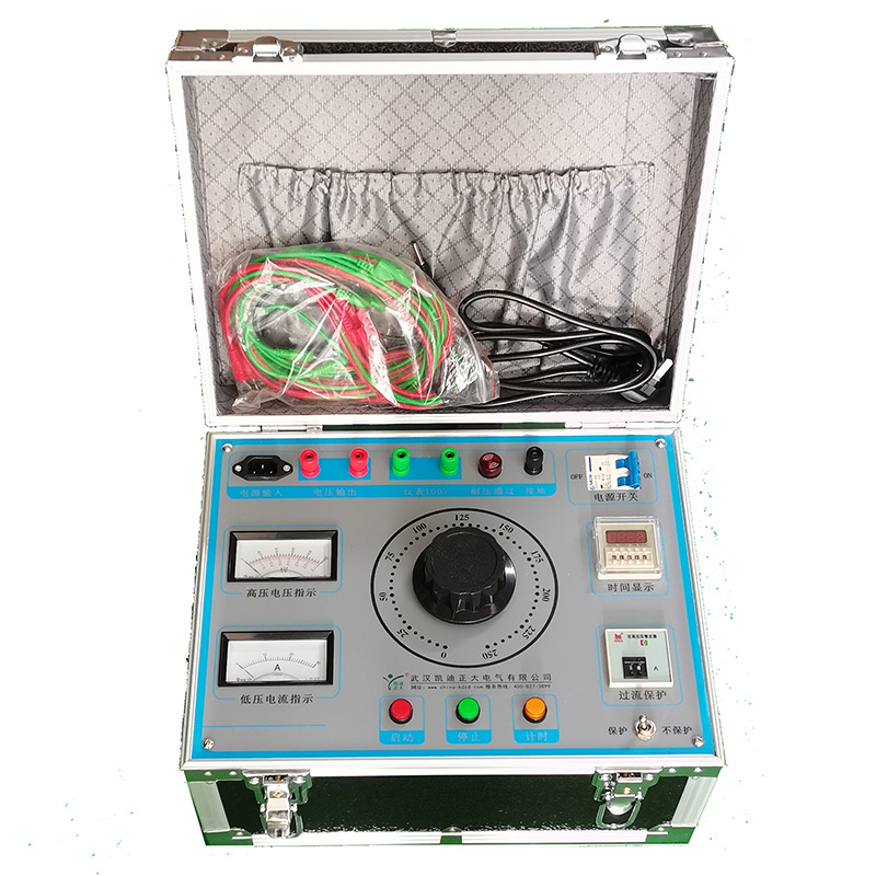 Control box for power frequency withstand voltage test device