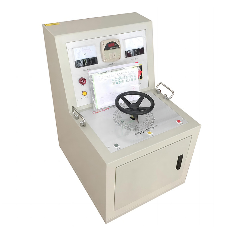 Control console for AC/DC high-voltage transformer test device