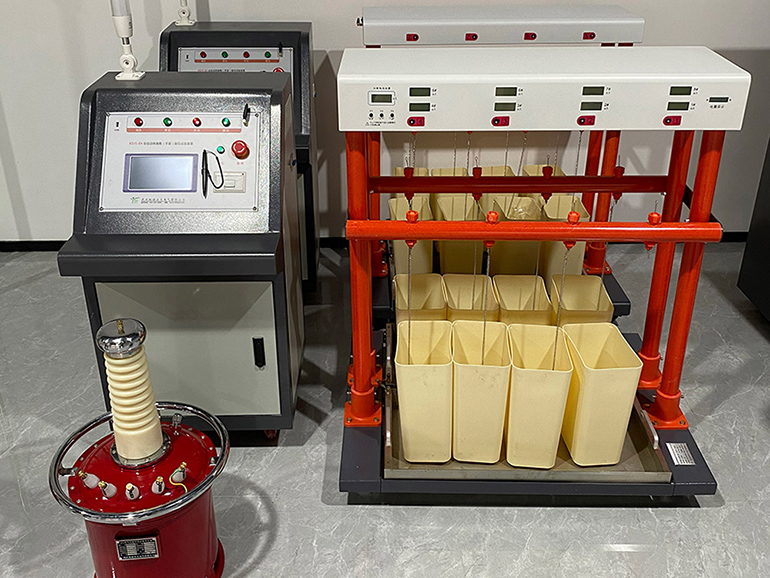 Fully automatic insulated boots and gloves voltage withstand test device shipped to Singapore