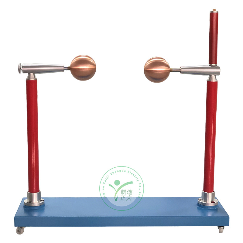Experimental discharge ball gap pressure gauge